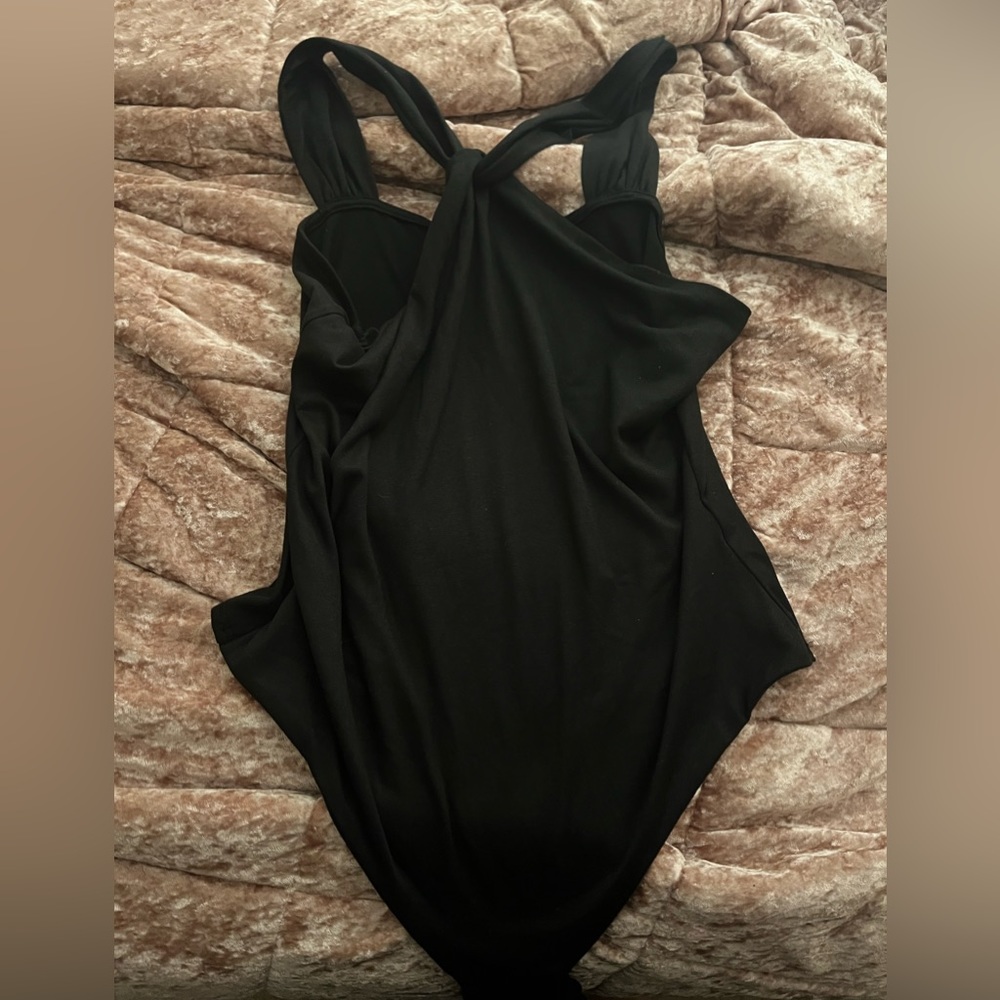 Black Pink Lily Bodysuit